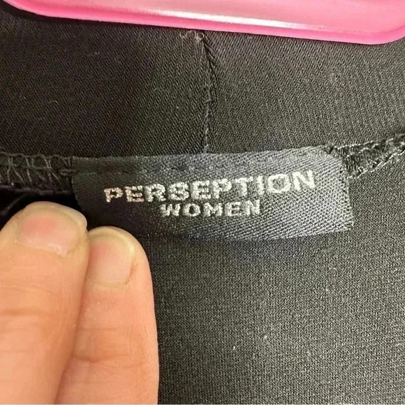 Perseption Women Two In One Top  Cardigan & Tank Black/Green Size XL - Picture 7 of 16